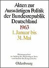 [Translate to English:] Akten zur Auswärtigen Politik der Bundesrepublik Deutschland 1963