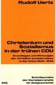 Christentum und Sozialismus in der frühen CDU